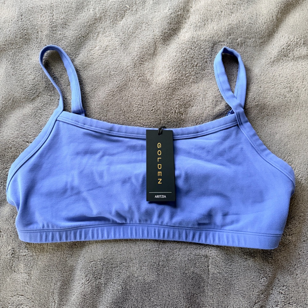 Aritzia Golden Athletic Bralette - French Blue